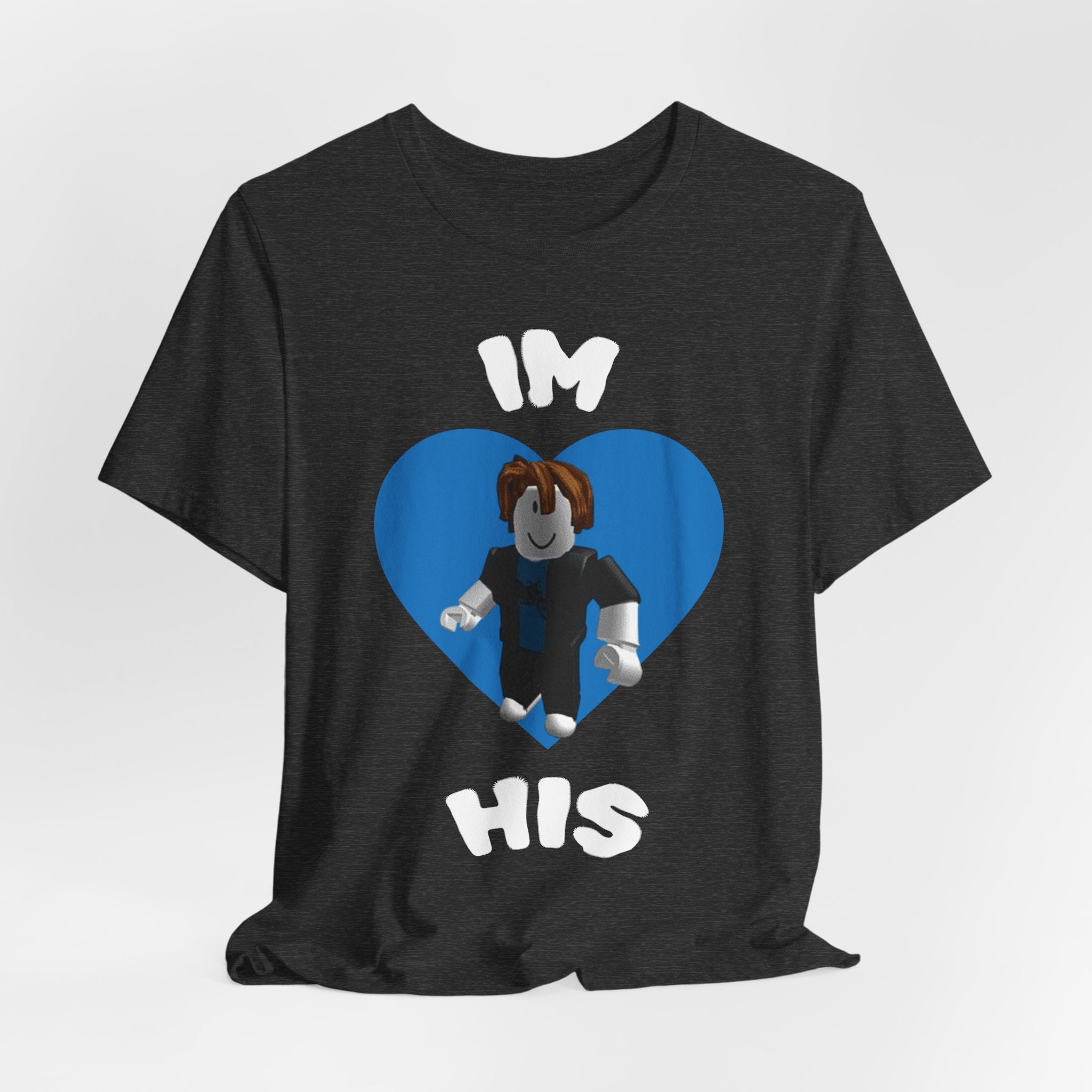 I'm His Blue Heart Tee — Roblox Couple Shirt
