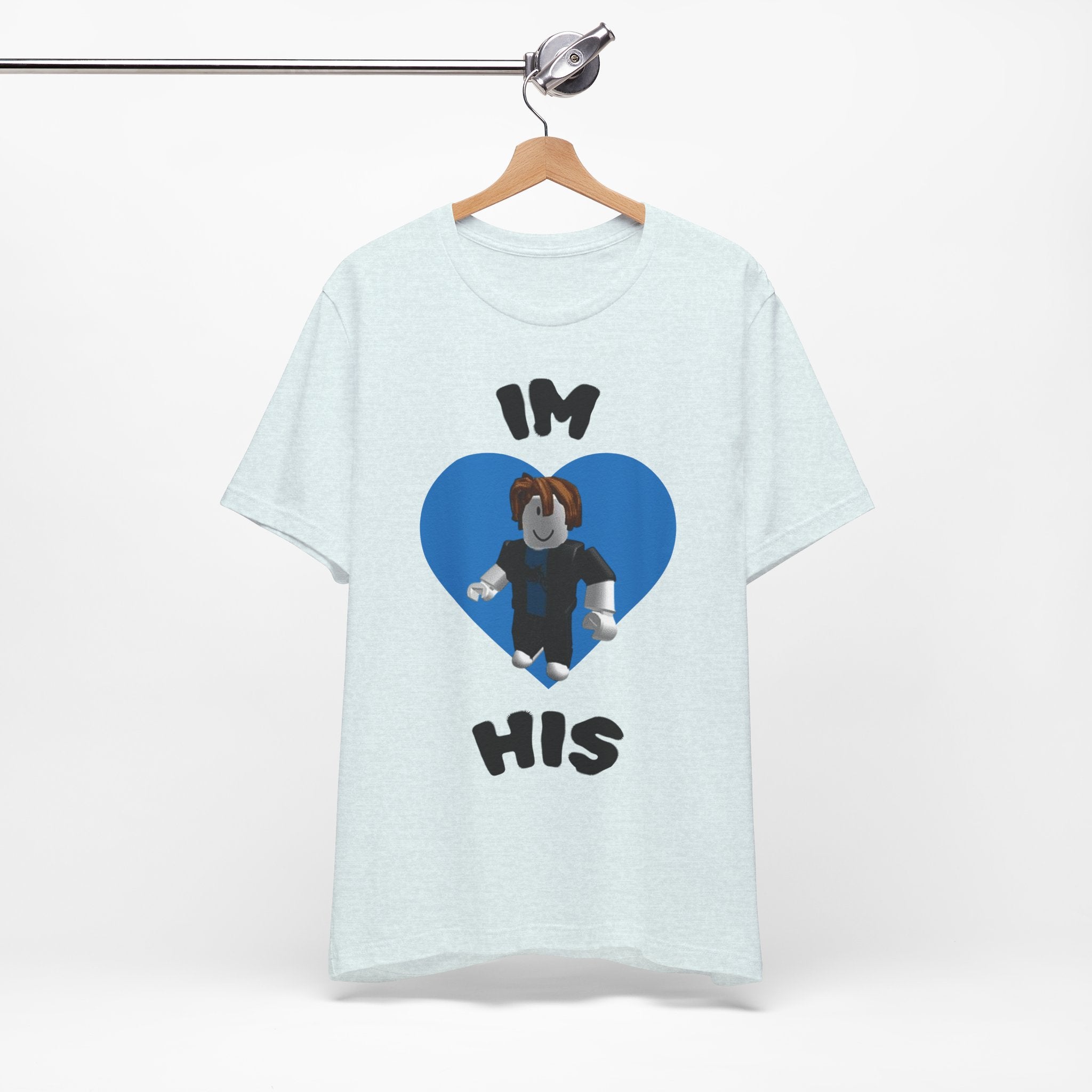 I'm His Blue Heart Tee — Roblox Couple Shirt