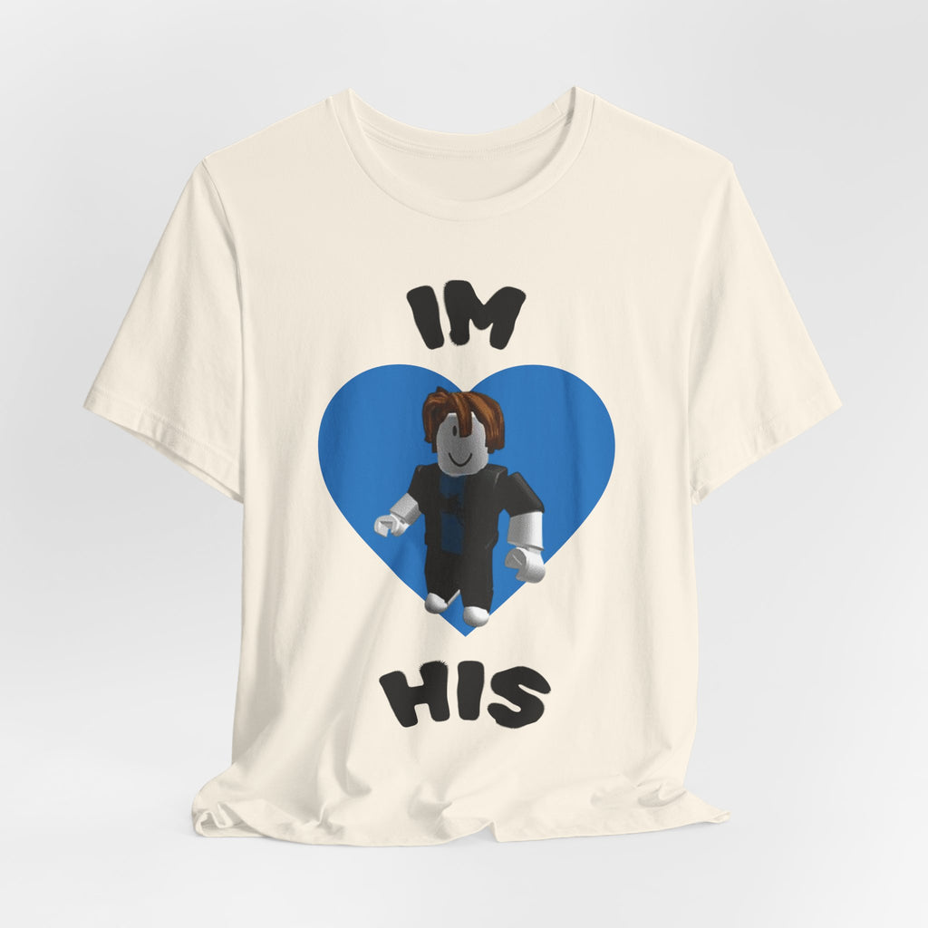 I'm His Blue Heart Tee — Roblox Couple Shirt