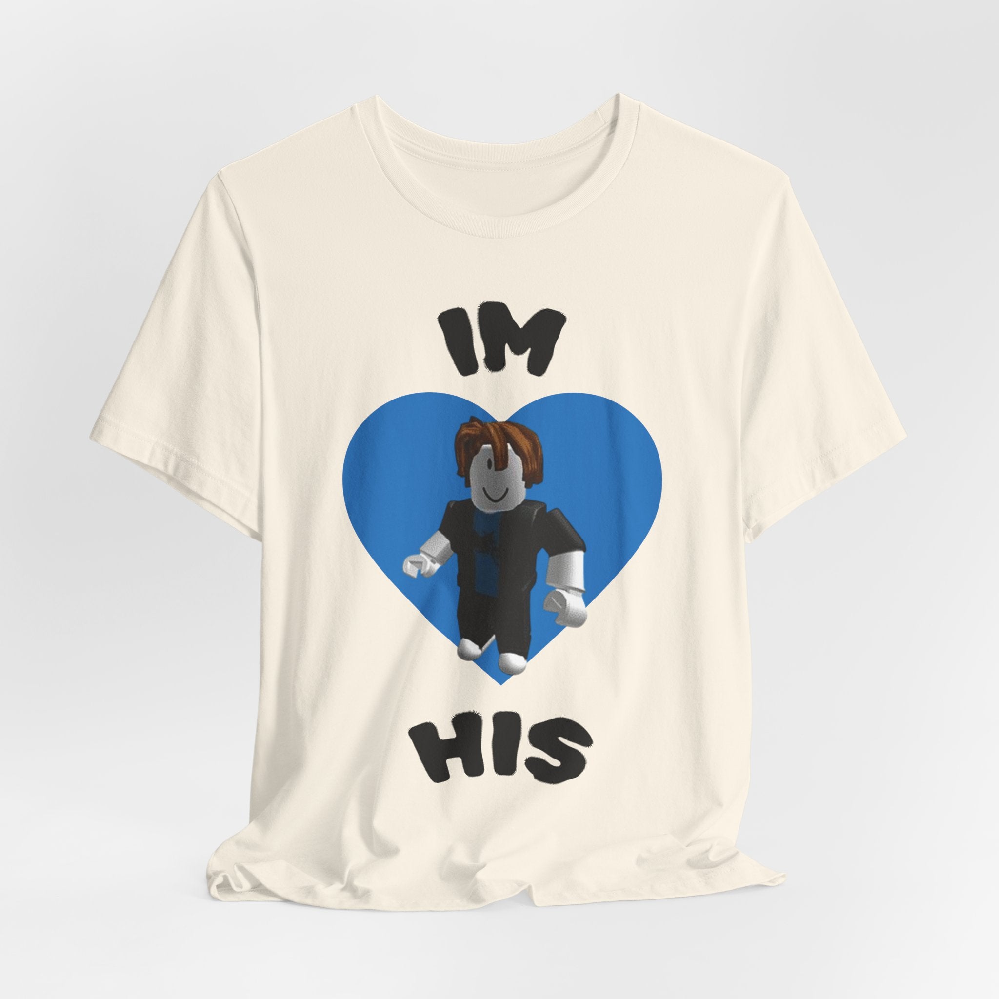 I'm His Blue Heart Tee — Roblox Couple Shirt