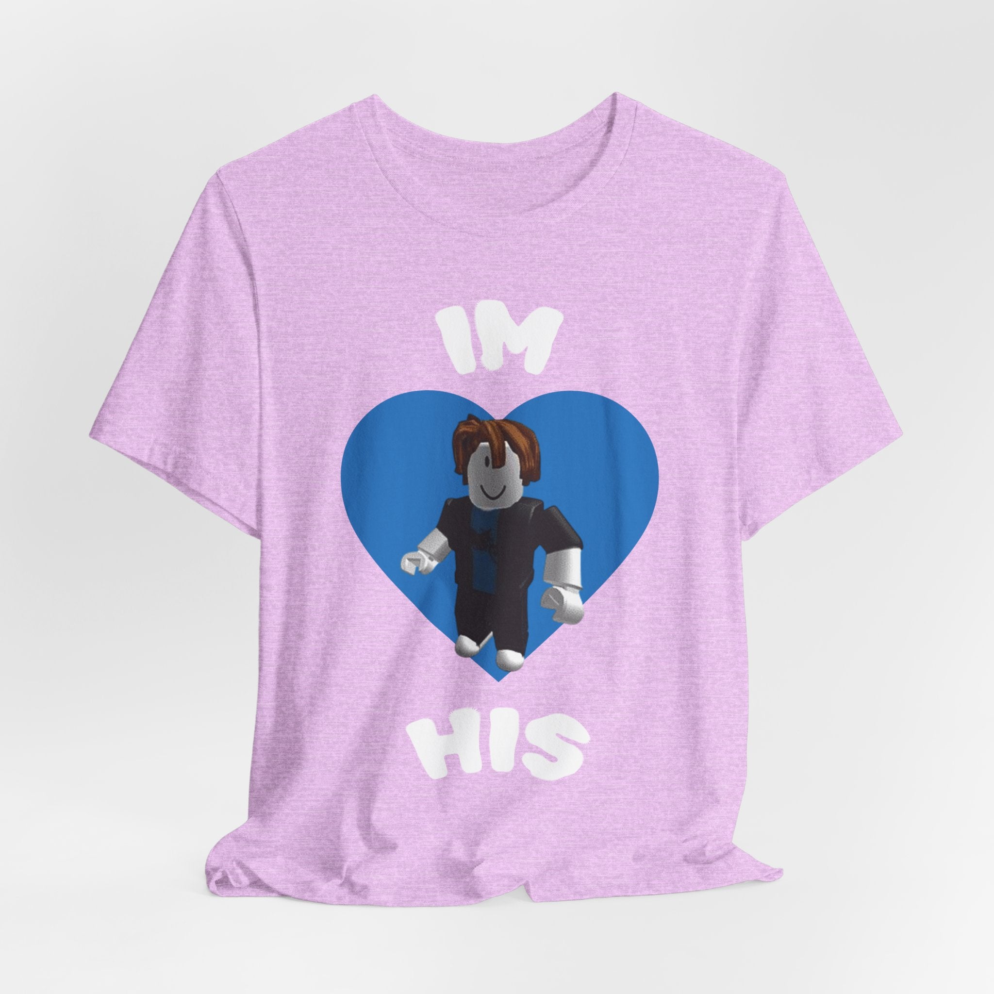 I'm His Blue Heart Tee — Roblox Couple Shirt