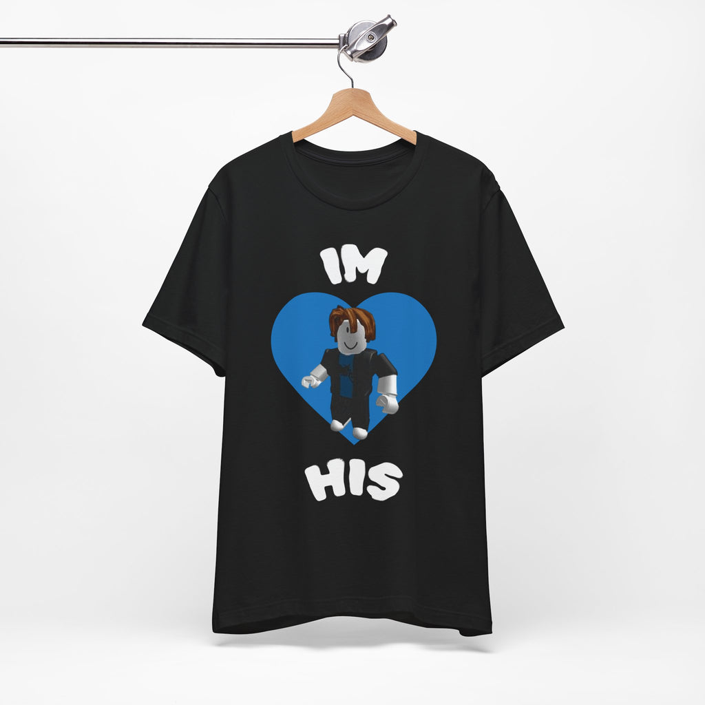 I'm His Blue Heart Tee — Roblox Couple Shirt