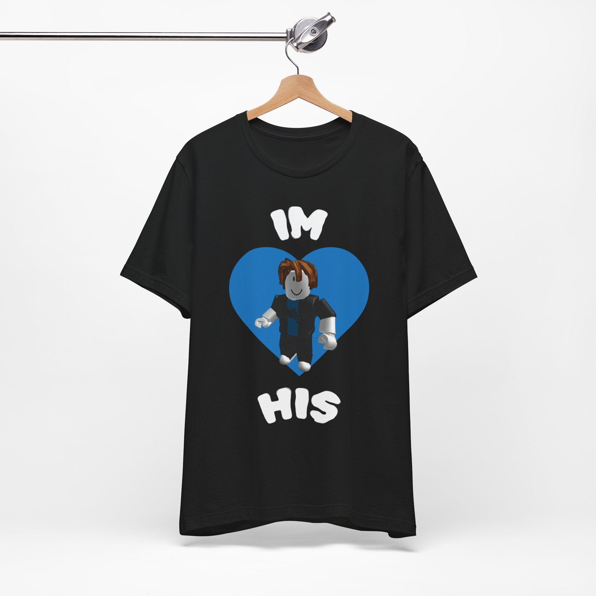 I'm His Blue Heart Tee — Roblox Couple Shirt