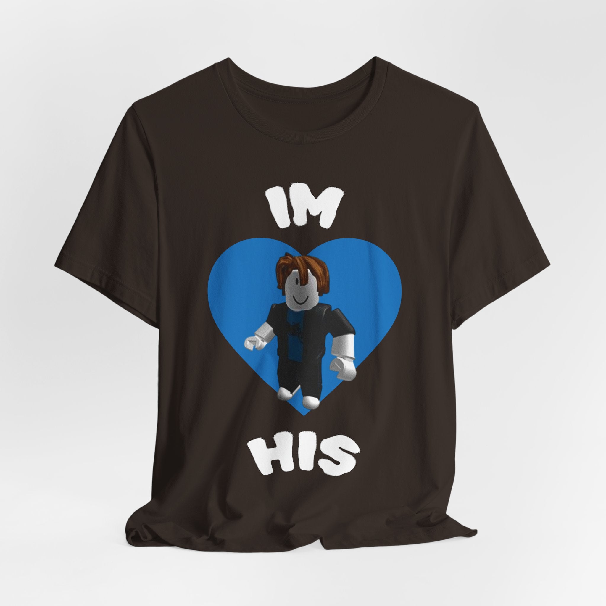I'm His Blue Heart Tee — Roblox Couple Shirt