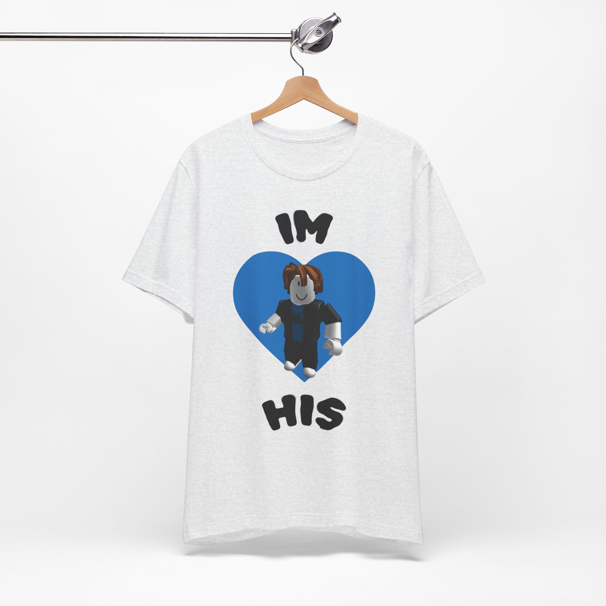 I'm His Blue Heart Tee — Roblox Couple Shirt