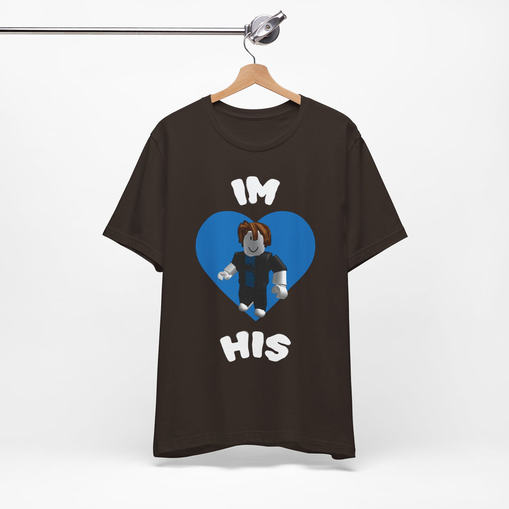 I'm His Blue Heart Tee — Roblox Couple Shirt
