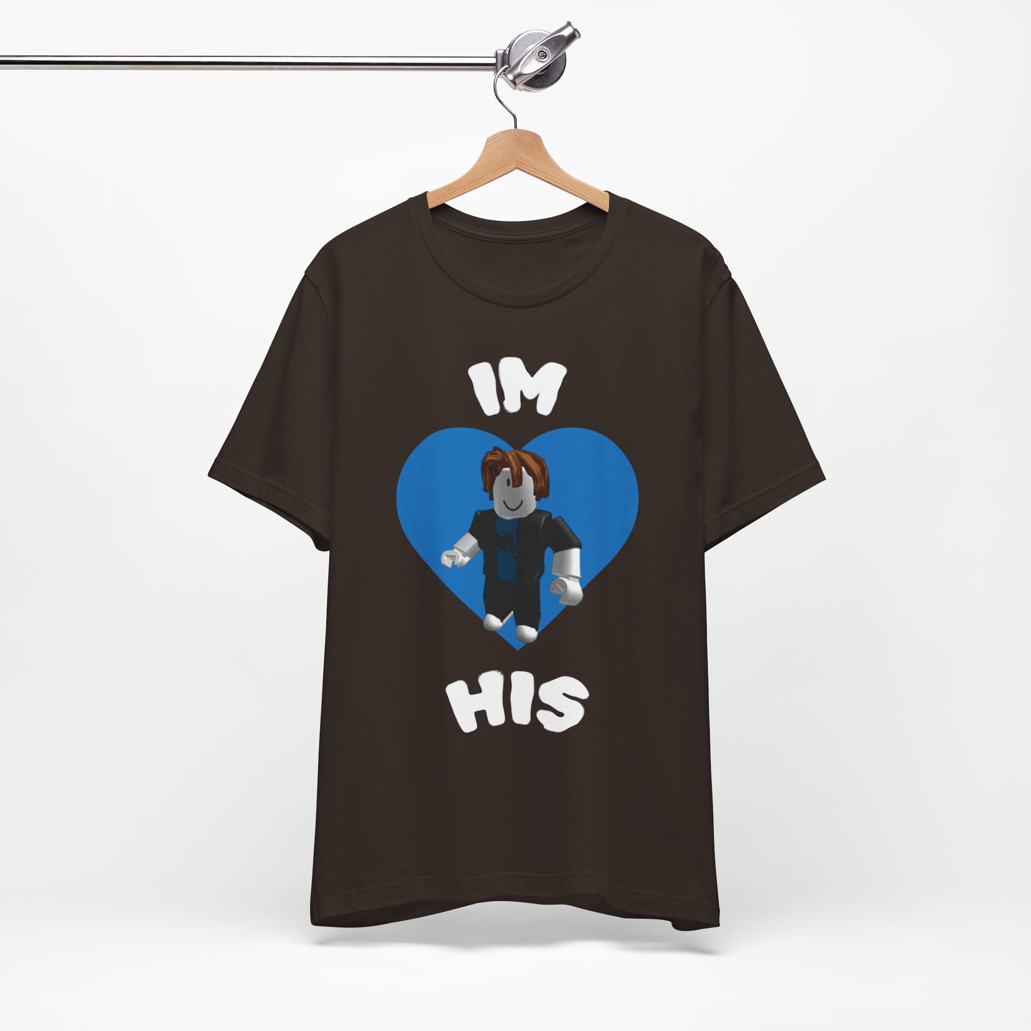 I'm His Blue Heart Tee — Roblox Couple Shirt