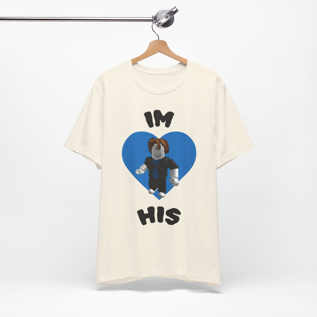 I'm His Blue Heart Tee — Roblox Couple Shirt