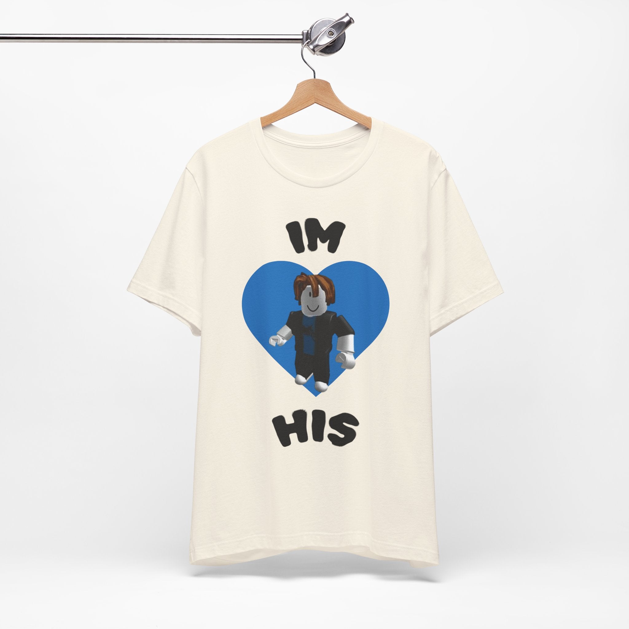 I'm His Blue Heart Tee — Roblox Couple Shirt