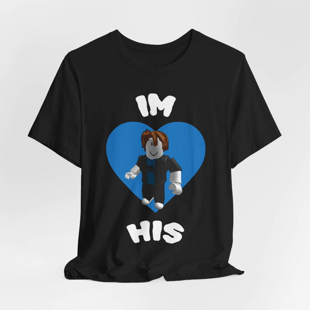 I'm His Blue Heart Tee — Roblox Couple Shirt