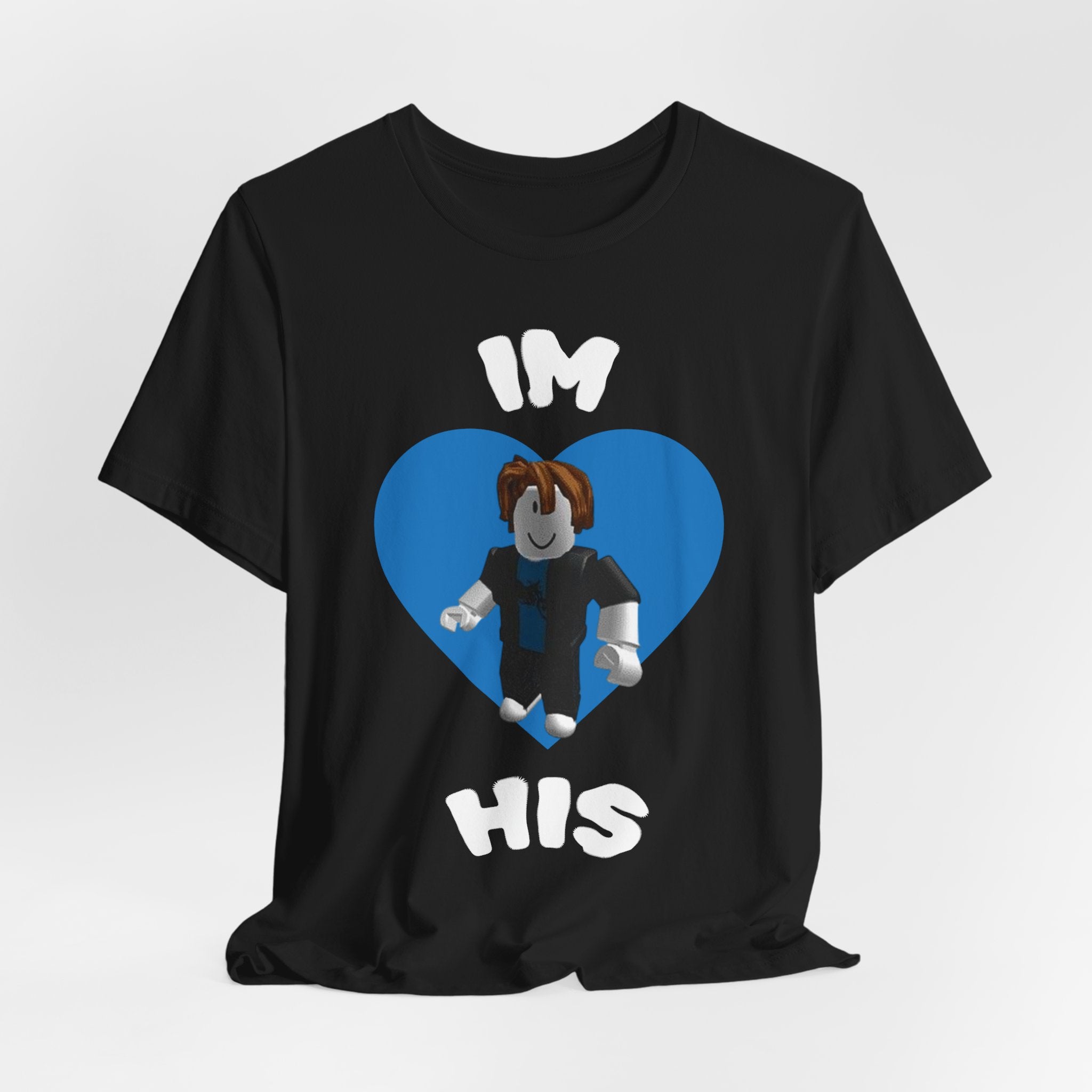I'm His Blue Heart Tee — Roblox Couple Shirt