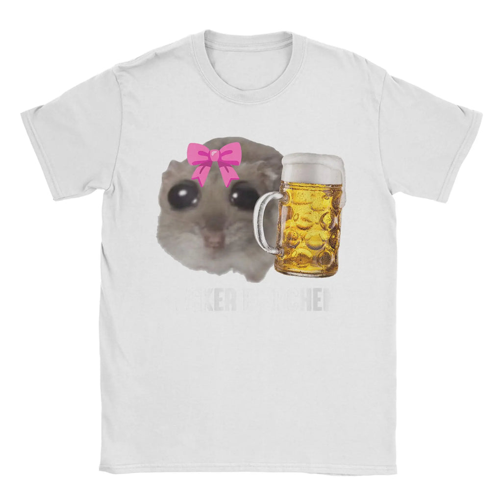 Hamster Beer Tee — Funny Men's Graphic T-Shirt