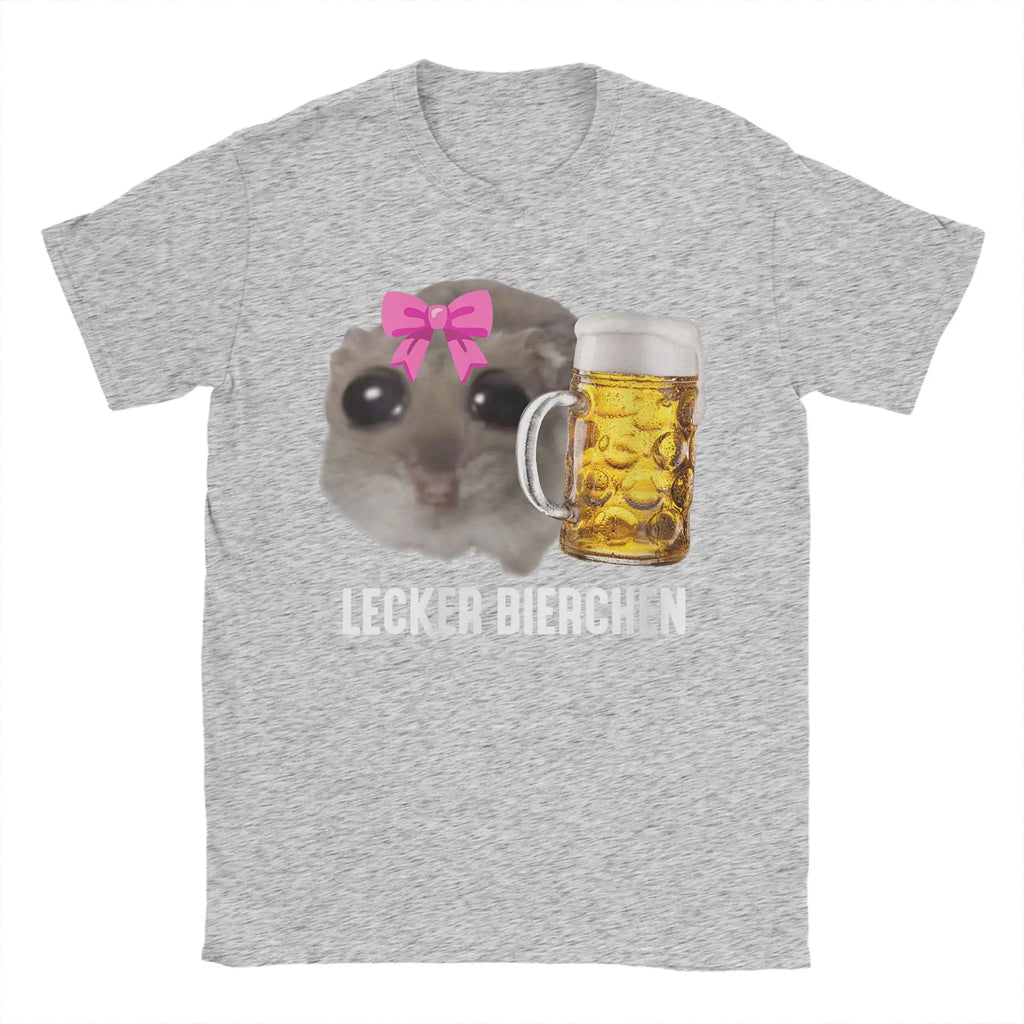 Hamster Beer Tee — Funny Men's Graphic T-Shirt