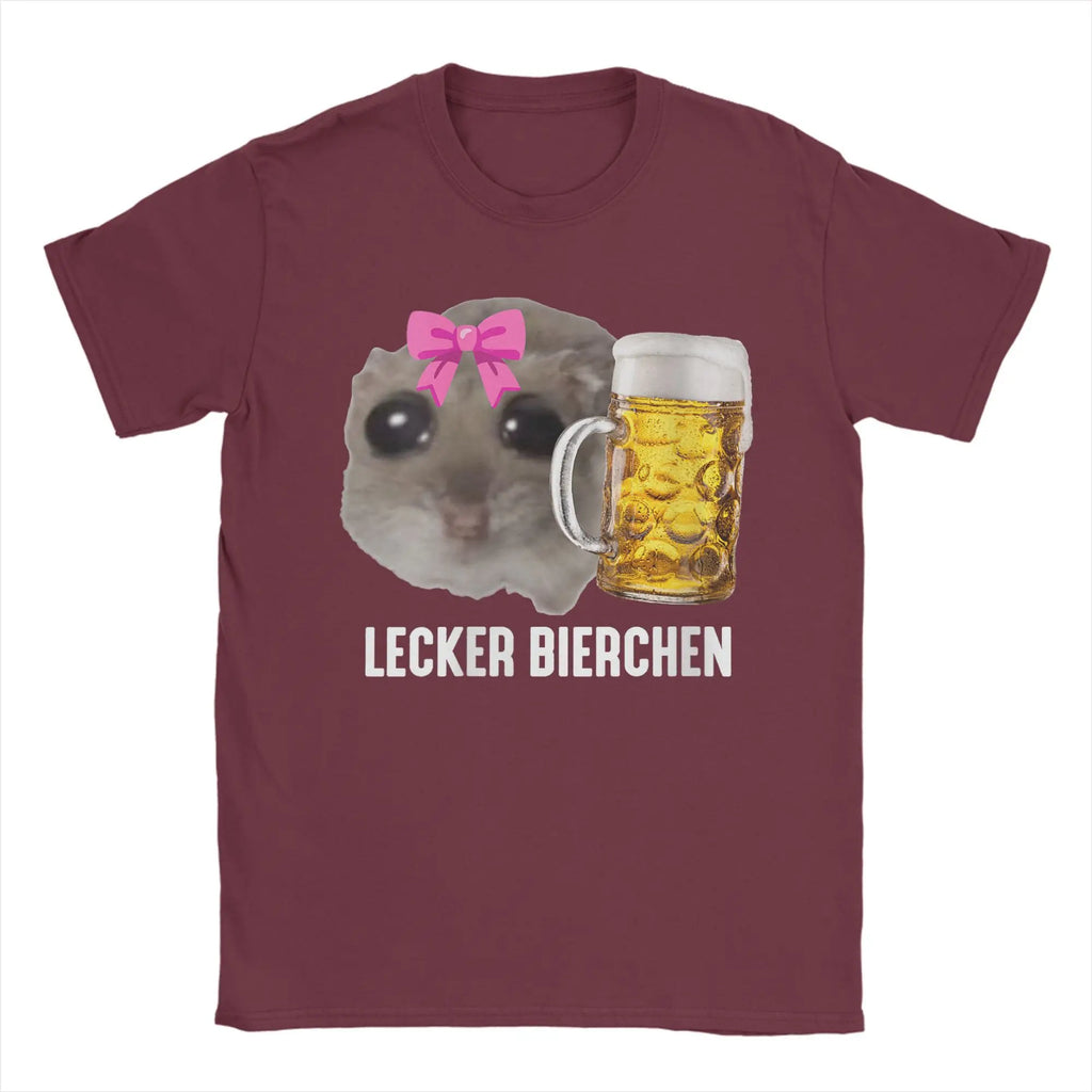 Hamster Beer Tee — Funny Men's Graphic T-Shirt