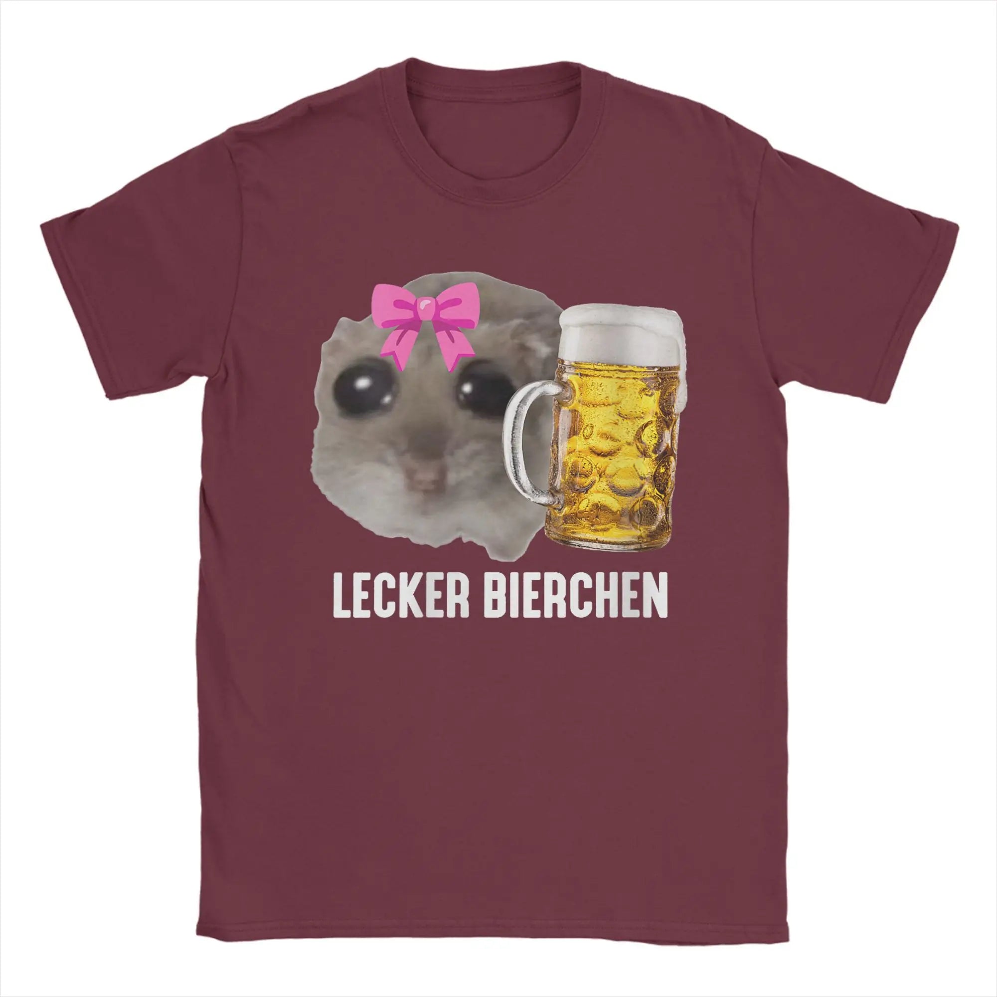 Hamster Beer Tee — Funny Men's Graphic T-Shirt