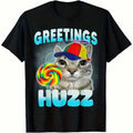 Huzz Cat Tee — Soft Breathable Unisex T-Shirt