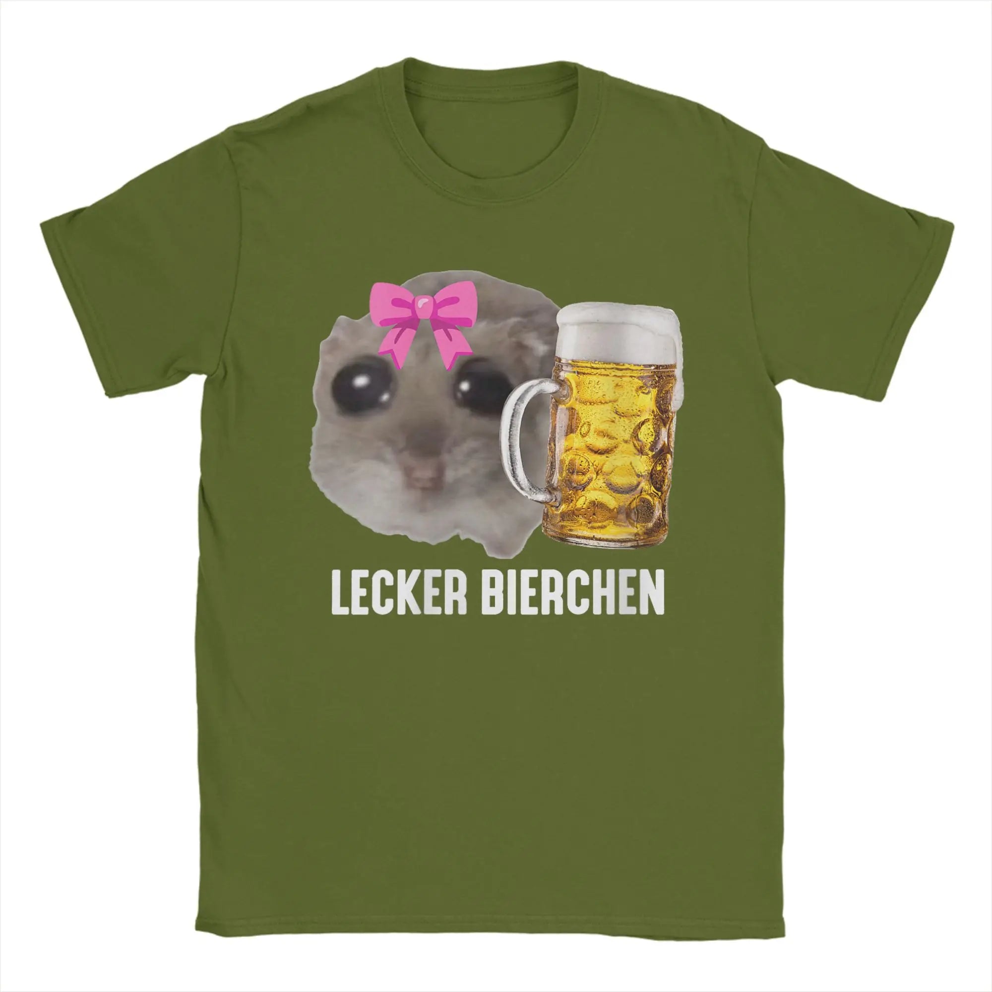 Hamster Beer Tee — Funny Men's Graphic T-Shirt