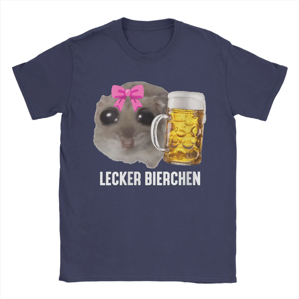 Hamster Beer Tee — Funny Men's Graphic T-Shirt