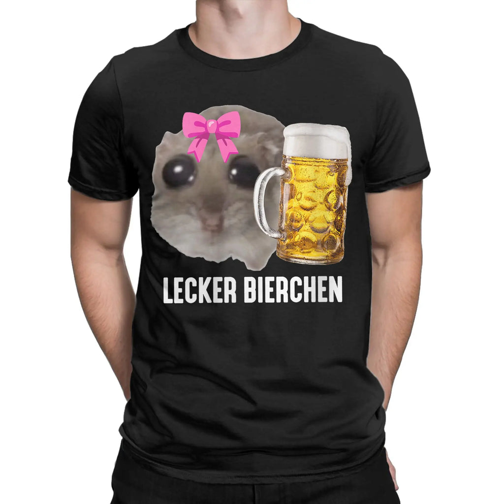 Hamster Beer Tee — Funny Men's Graphic T-Shirt