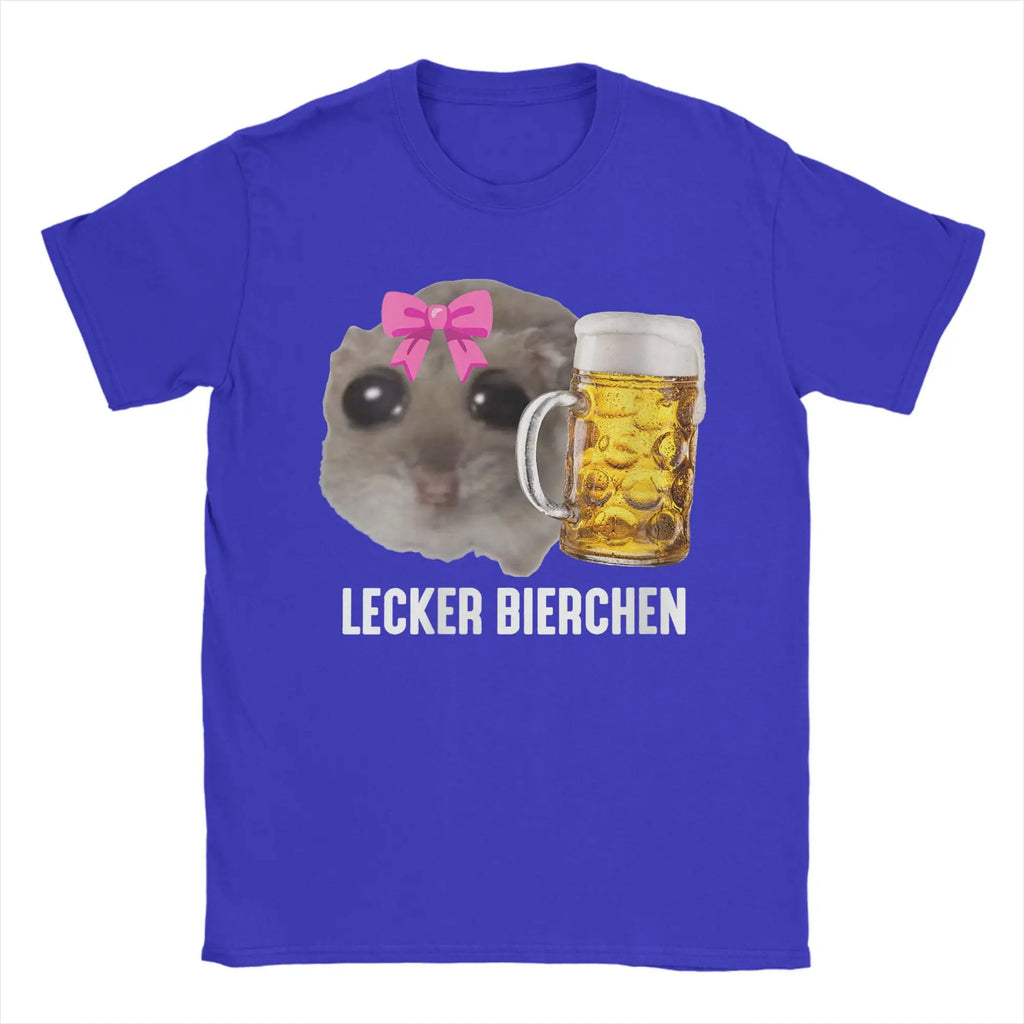 Hamster Beer Tee — Funny Men's Graphic T-Shirt