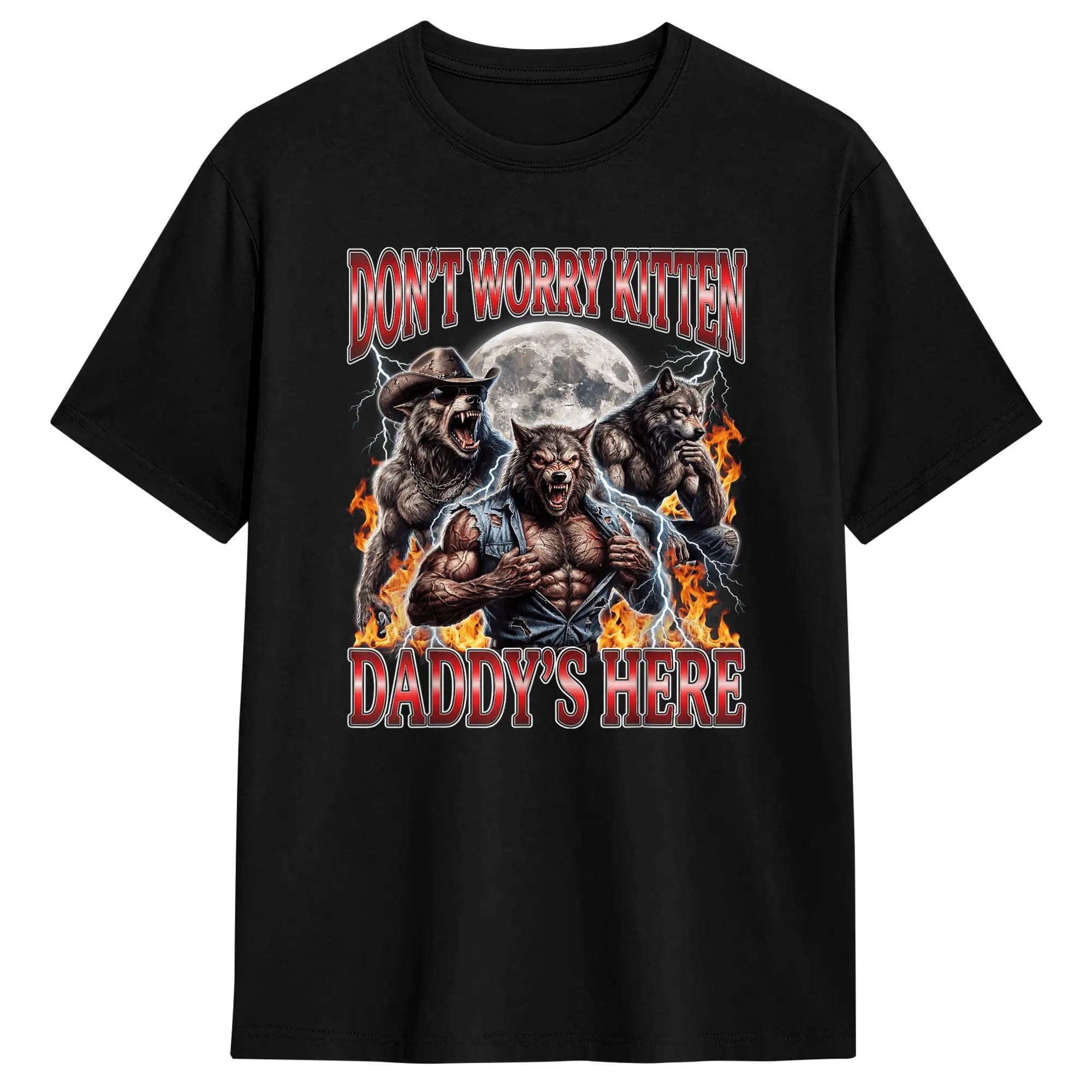 Whatever Daddy Wants Wolf Meme Tee — Unisex Graphic T-Shirt