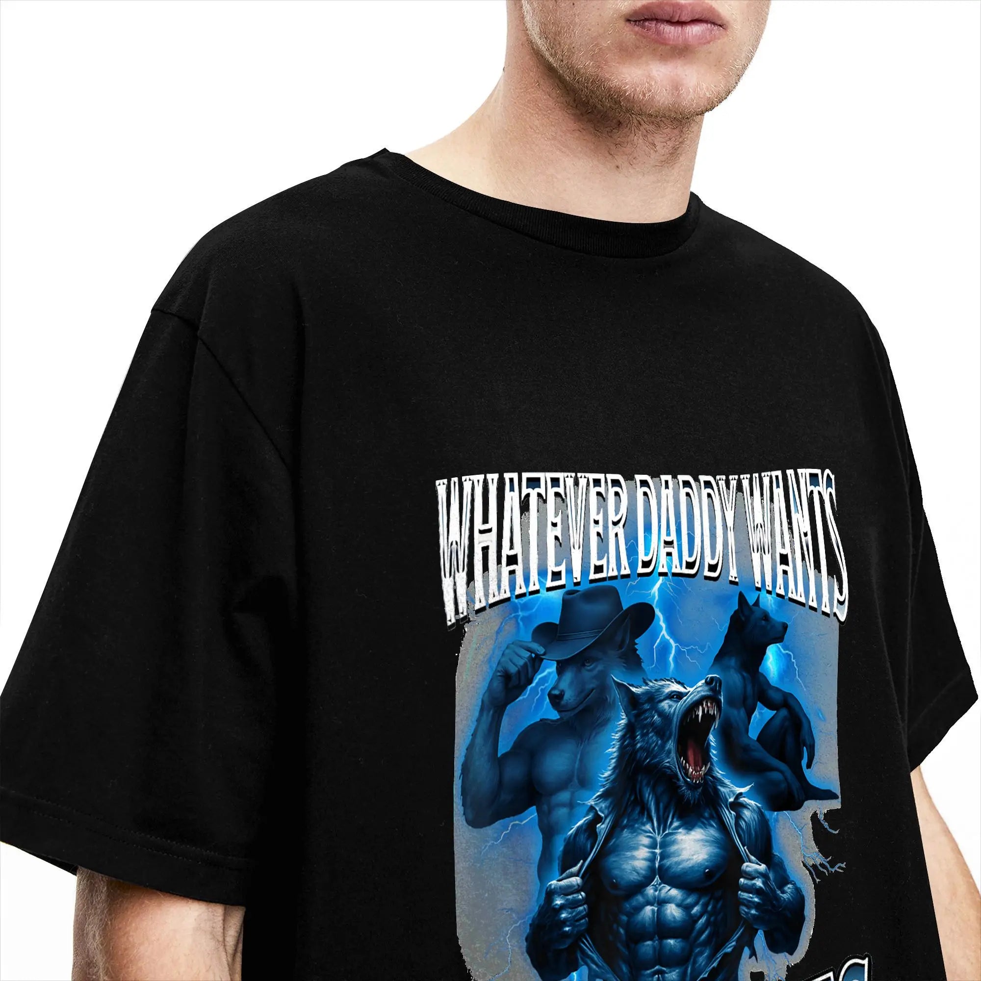 Whatever Daddy Wants Wolf Meme Tee — Unisex Graphic T-Shirt